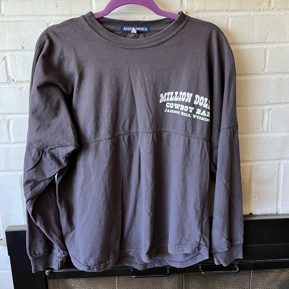 Million Dollar Cowboy Bar Jackson Hole, Wyoming 3/4 sleeve shirt